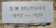 D'Arcy William Bradsher Grave Marker (Burchwood Cemetery, Roxboro, NC)