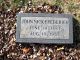 John Nicholas Frederick Grave Marker, Burchwood Cemetery, Roxboro, NC