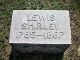 Lewis Shirley Grave Marker