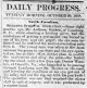 Addison Holden, Newbern Daily Progress (New Bern, NC), 26 Oct 1858