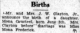 Mona Grachel Clayton Birth, The Roxboro Courier, 12 June 1929